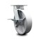 Service Caster 8 Inch Kingpinless Semi Steel Wheel Swivel Caster with Brake SCC-KP30S820-SSR-SLB - alternate 1